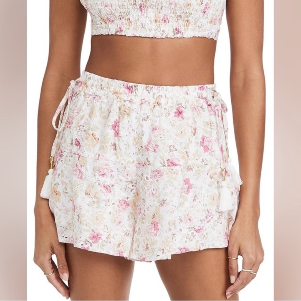 MINKPINK Irwin Floral Eyelet Lace Shorts XS